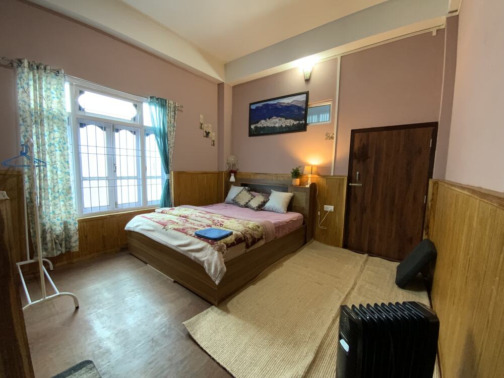 Wood-panelled room